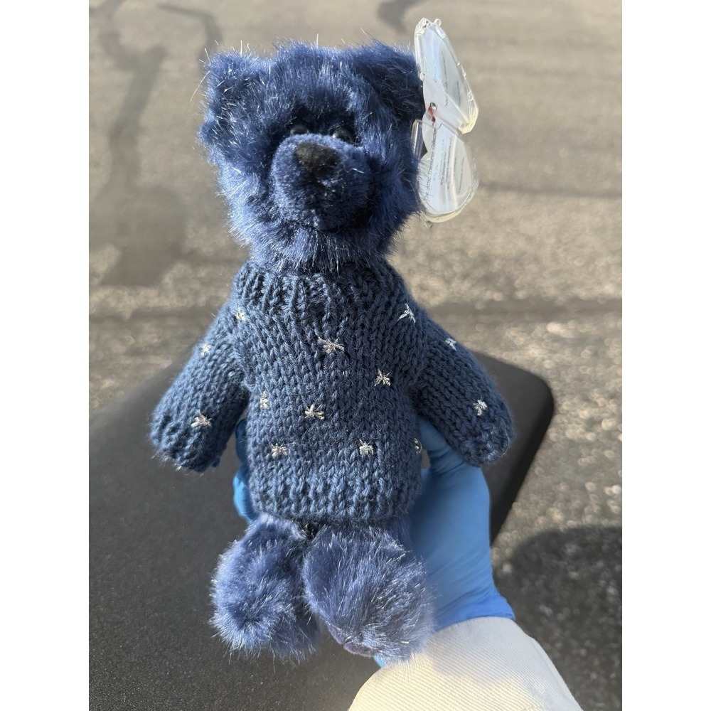 Ty Attic Treasures Collection Orion Blue Bear‎ Plush With Sweater